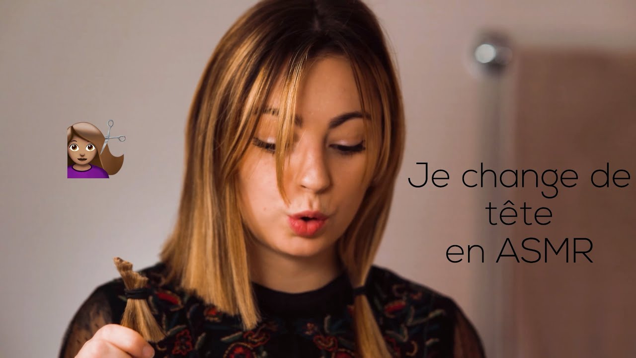 ♡ ASMR  - Je me coupe les cheveux (court)♡