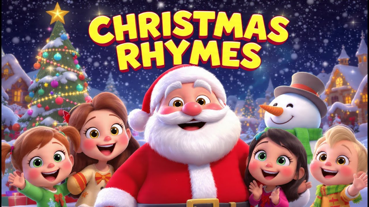 🎄 Merry Christmas Day Rhymes for Kids | Santa Songs & Fun 🎅
