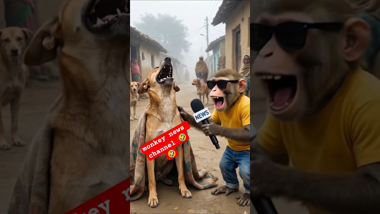 monkey news channel🤣🤣🤣🤣 