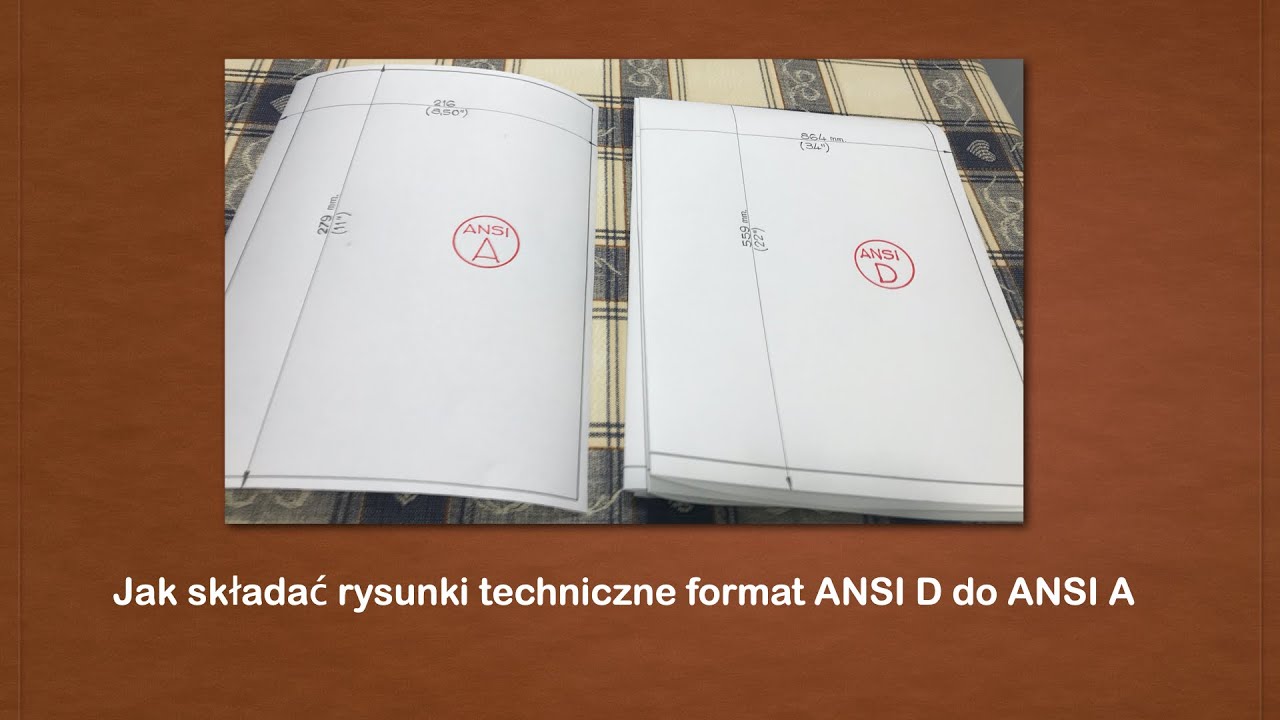 Jak składać rysunki techniczne format ANSI D do ANSI A