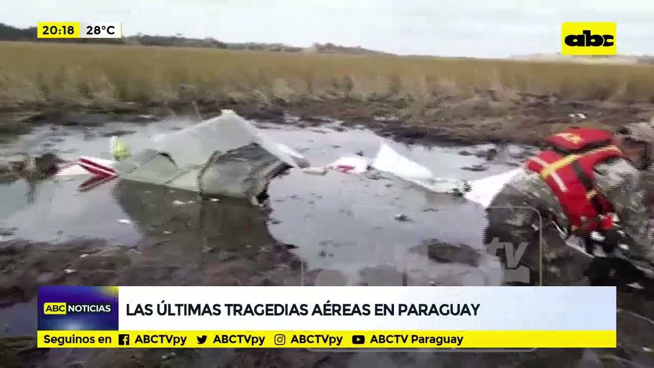 Recuento de tragedias aéreas en Paraguay