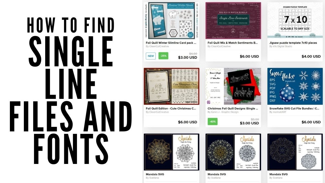 How to Find Single Line Files and Fonts