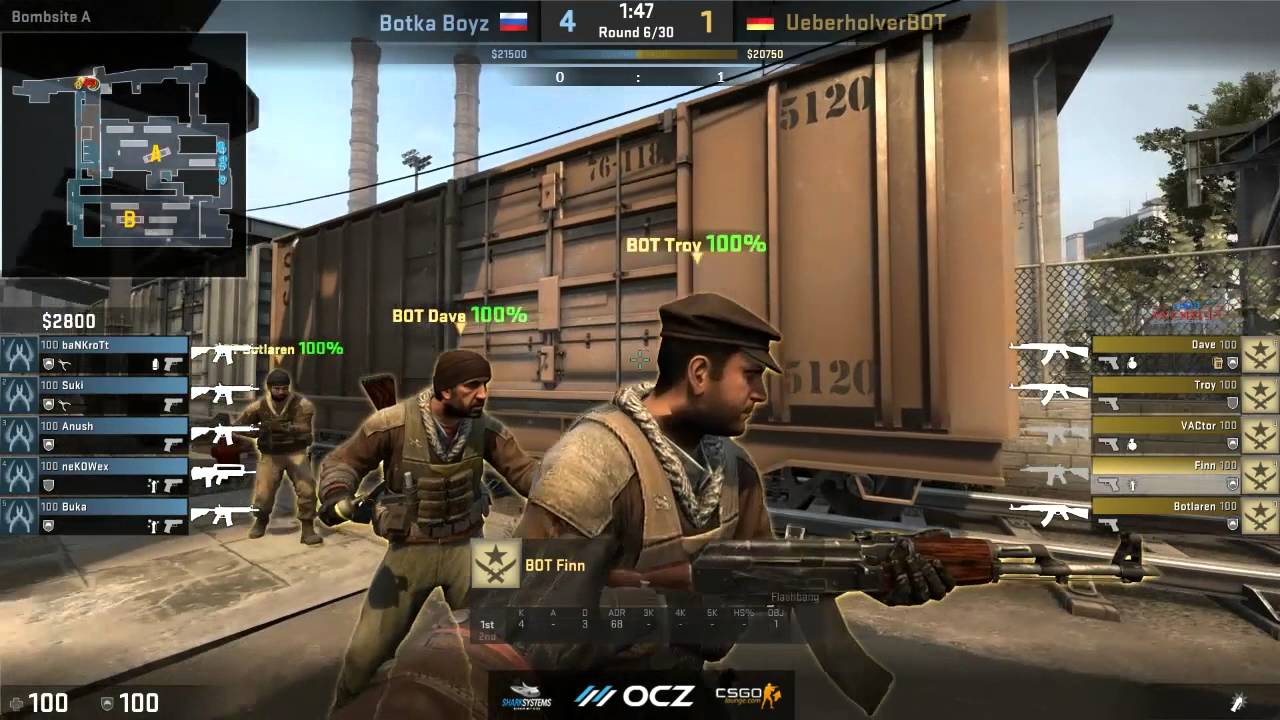 BOT MAJOR 2016 | VOD | Botka Boyz vs Ueberholverbot | de_train map2