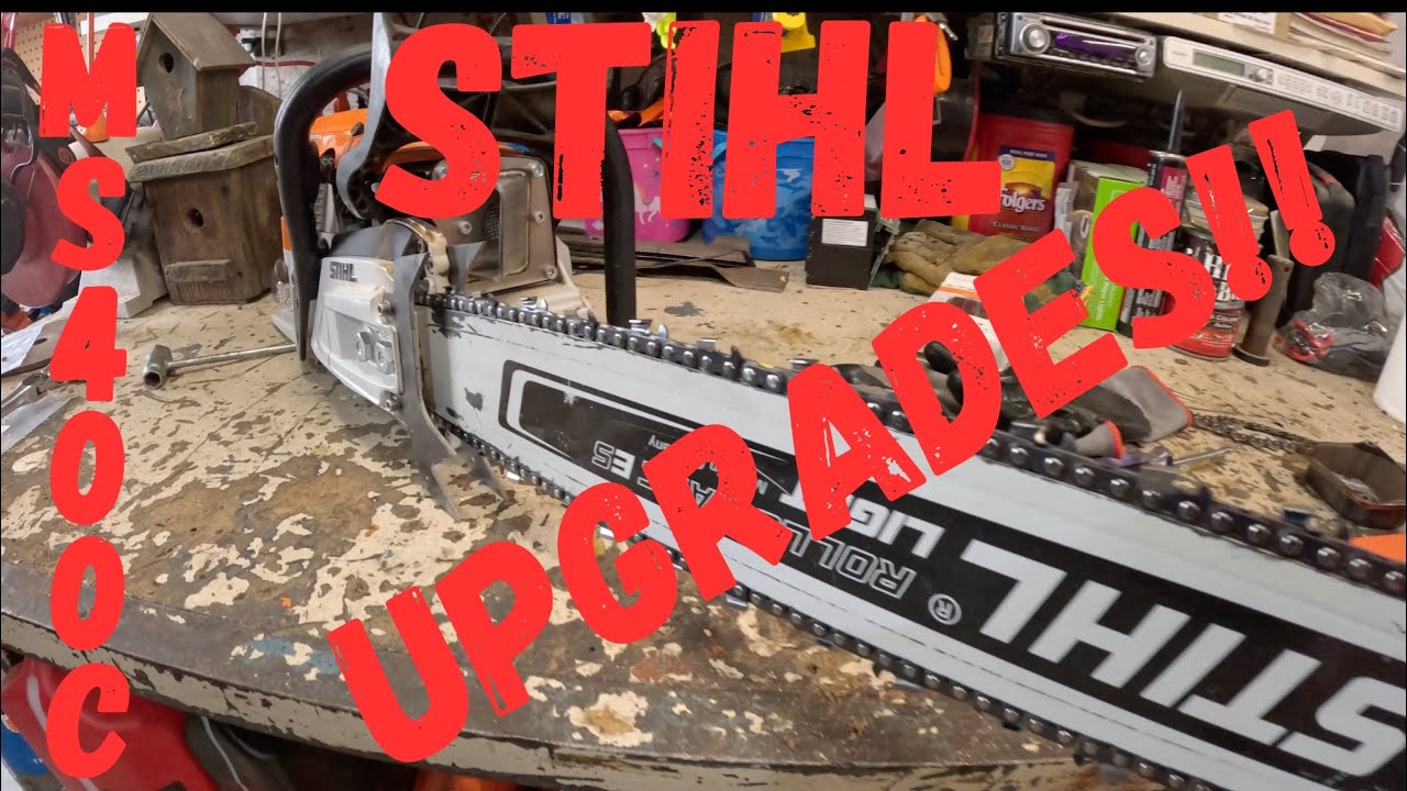Stihl MS400C Upgrades & Stickers for the beer fridge