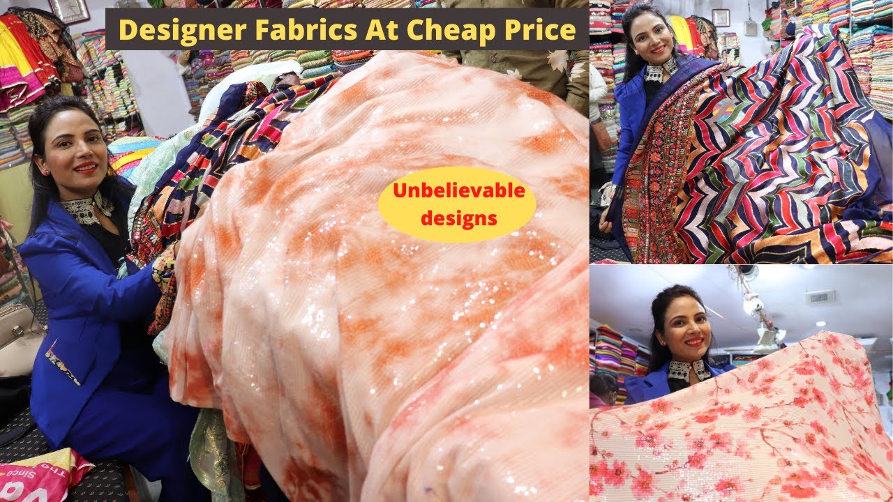 Buy Designer Fabric At Cheap Price | Designer Fabric Shop at Lucknow Gol market | SimplyShilpi |