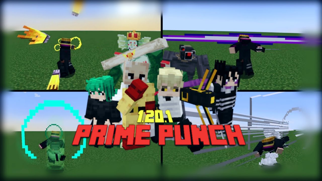 This New One Punch Man Mod Is Amazing | Prime Punch Mod For Minecraft Java! | (1.20.1)