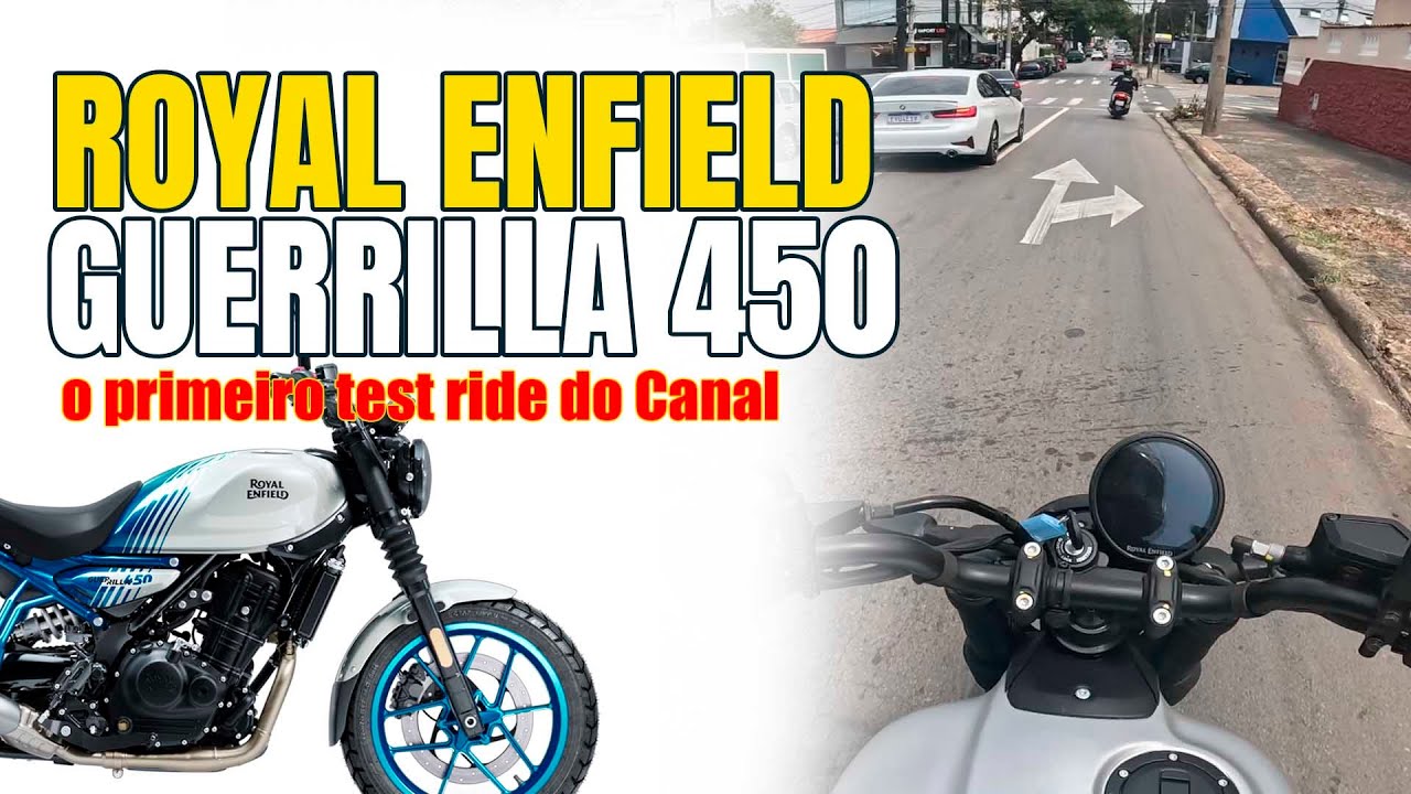 Royal Enfield Guerrilla 450 - O primeiro Test Ride do Canal!