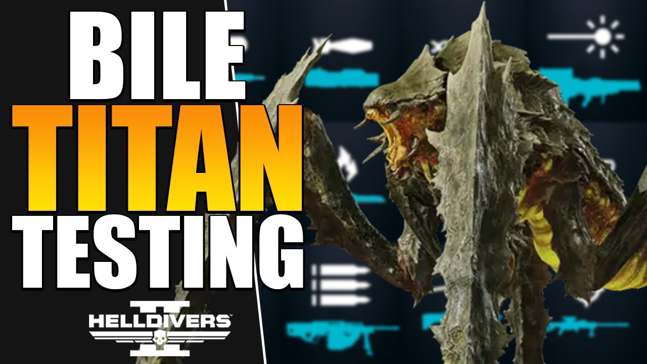 Can Every Support Weapon Kill Bile Titans? Helldivers 2 Tips & Guide
