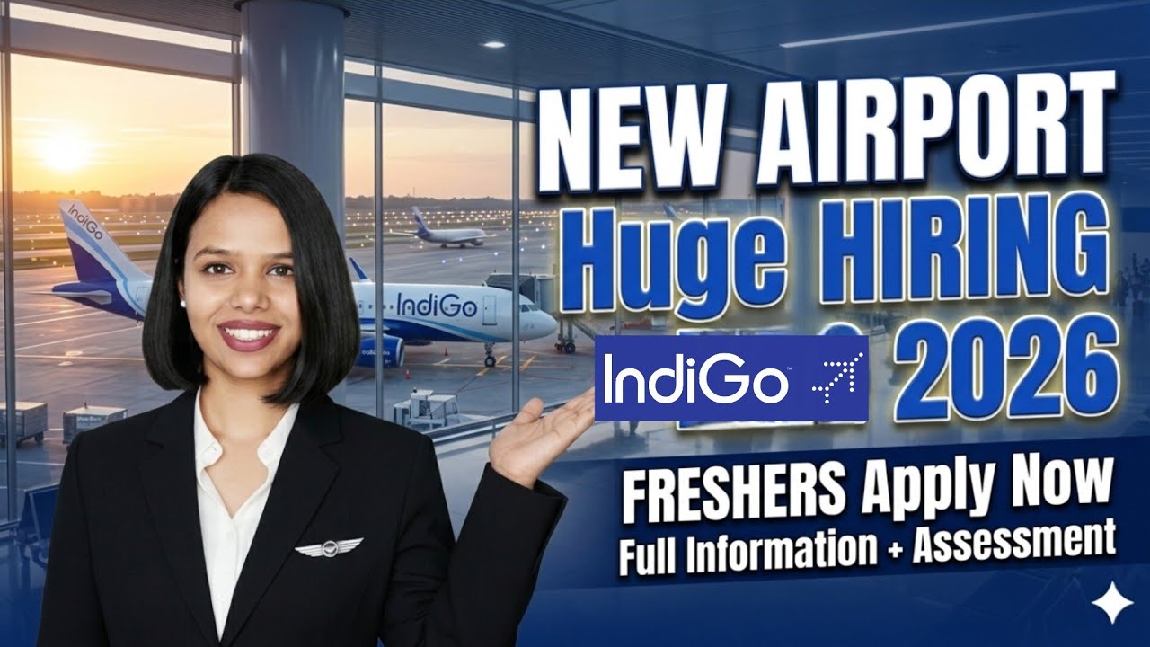 🔥IndiGo's New Airport Operations Online Drive - Delhi, Hindon & Jewar 2026 | Huge Hiring Freshers🔥