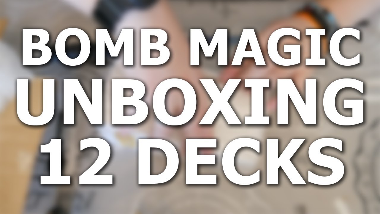 Unboxing 12 Decks Of Playing Cards from BombMagic