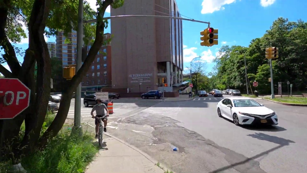 ⁴ᴷ⁶⁰ Cycling New York (Narrated) : Mosholu Parkway, Yonkers, Riverdale, Marble Hill (June 14, 2020)