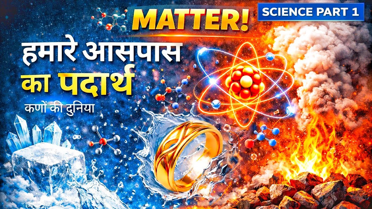 Science Part 1: Matter in Our Surroundings | Matter One Shot | State of matter | पदार्थ की अवस्थाएं 