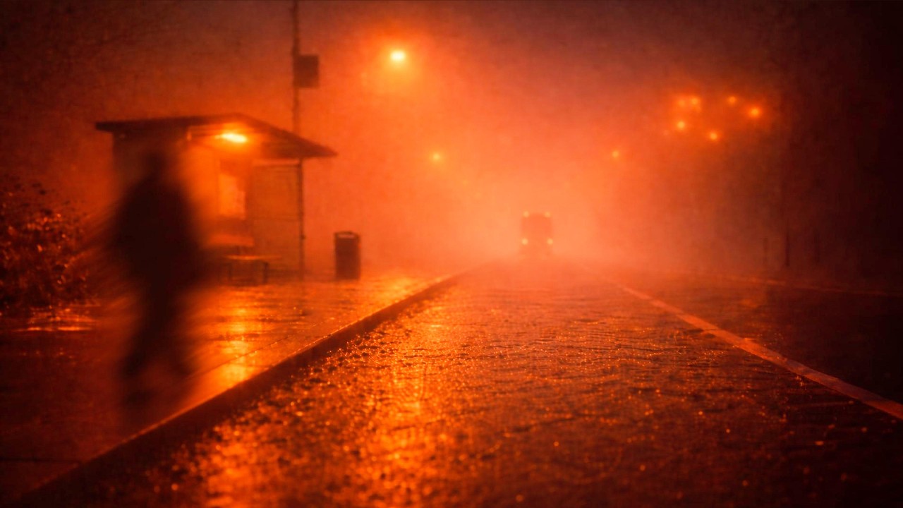 Midnight Rain Ambient for Tired Minds | Soft Piano Atmosphere