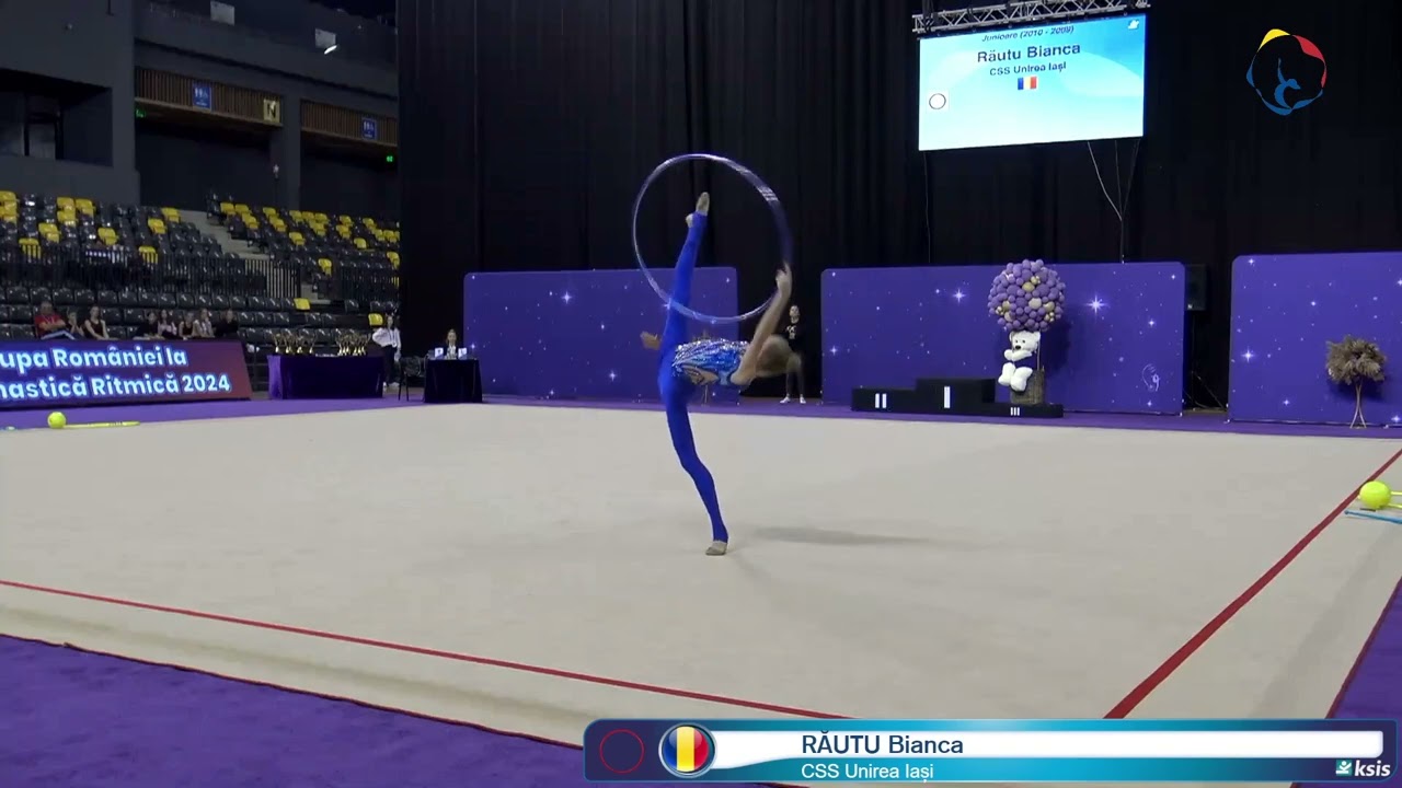 RĂUTU Bianca CSS Unirea Iași ROU Junioare Hoop #CupaRomaniei🏆 la Gimnastica Ritmica 2024 Sf Gheorgh