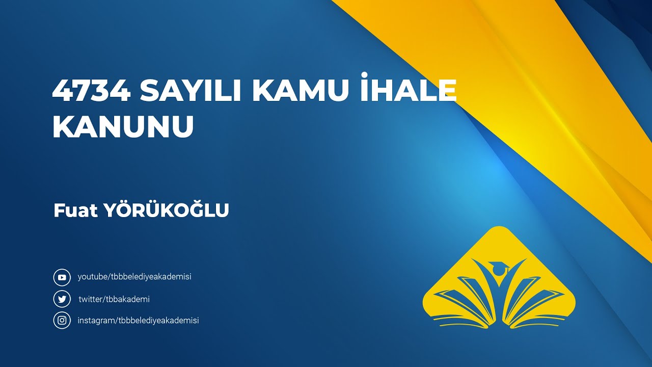 4734 Sayılı Kamu İhale Kanunu