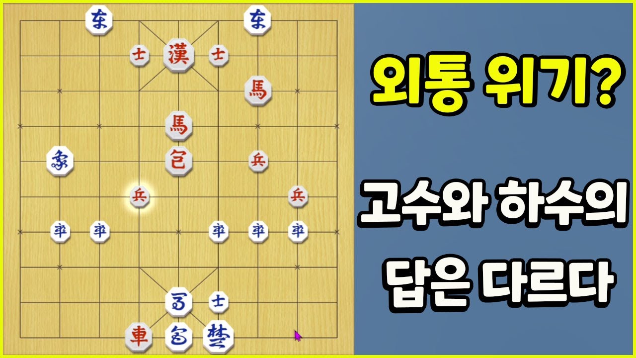 [프로의 한수] 외통 위기? 초보와 고수의 답은 어떻게 다를까?