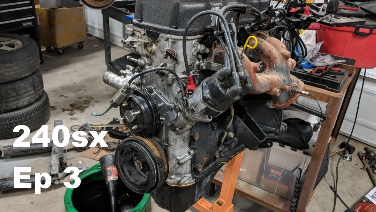 KA24E Broken Timing Chain Guide - 240sx Build - Ep 3 - Panchos Garage