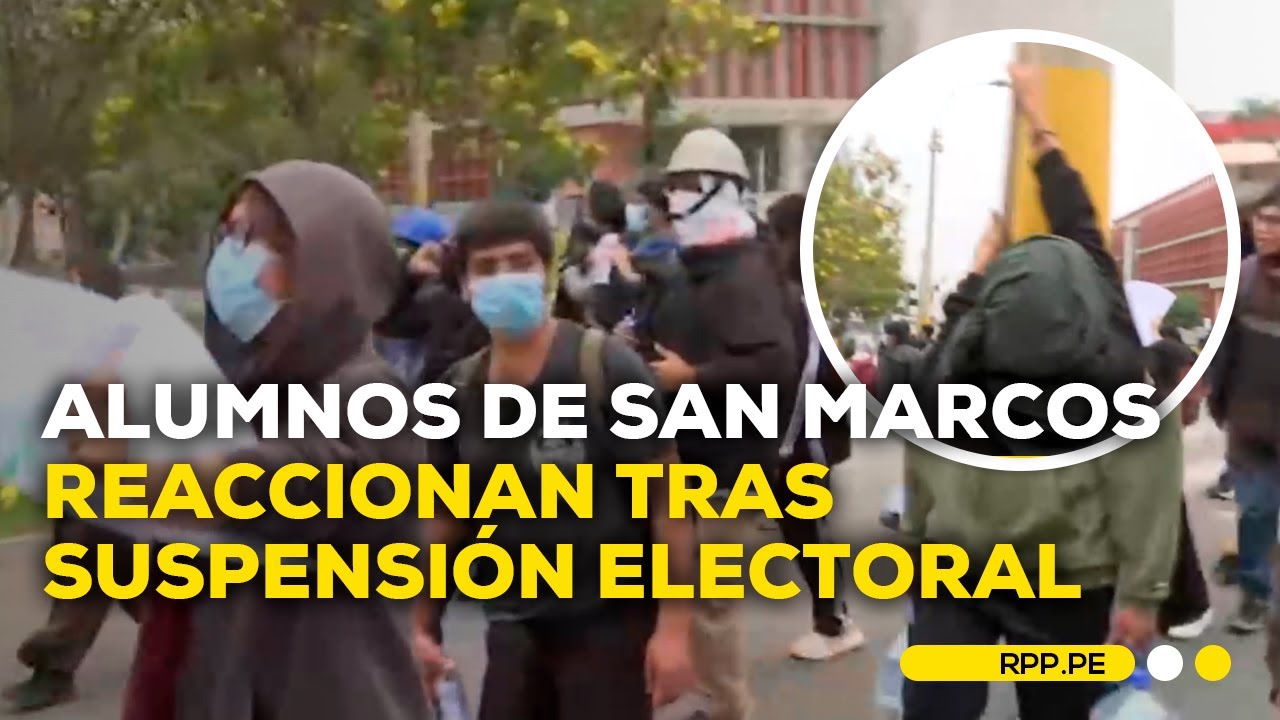 Reacciones de los alumnos de San Marcos tras la suspensión de elecciones #ENCENDIDOSRPP | DESPACHO