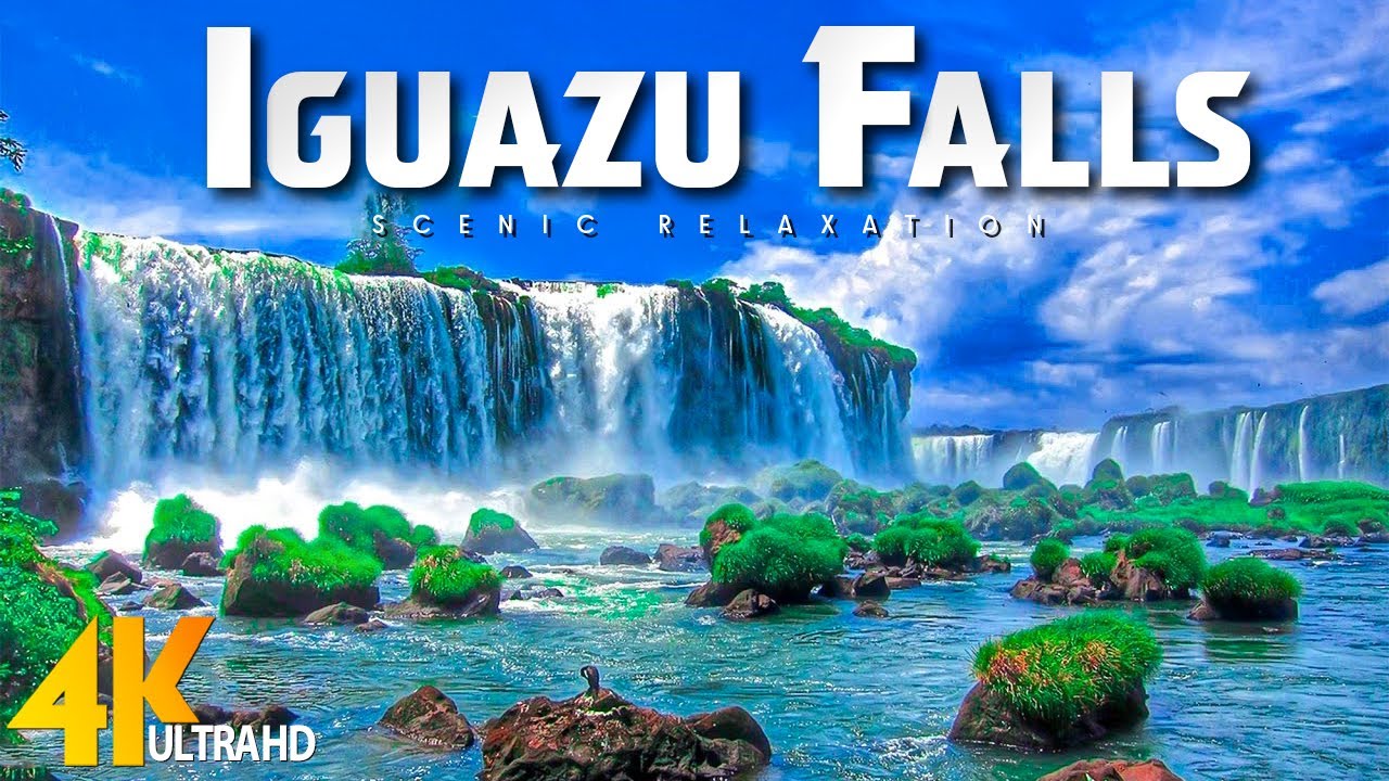 IGUAZU FALLS 4K • Фильм о релаксации на природе с эпической кинематографической музыкой•Видео 4K UHD