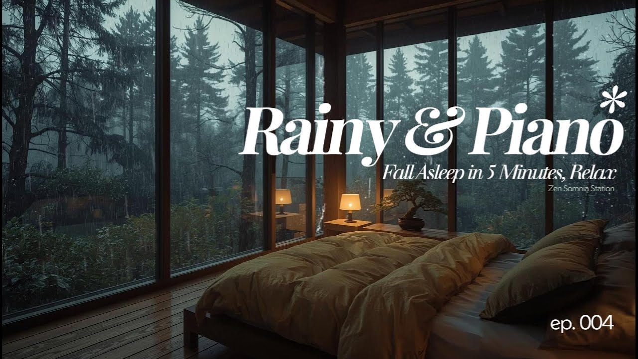 Cozy Bedroom Rain Ambience for Instant Deep Sleep |432Hz Deep Sleep Music for Soul Healing