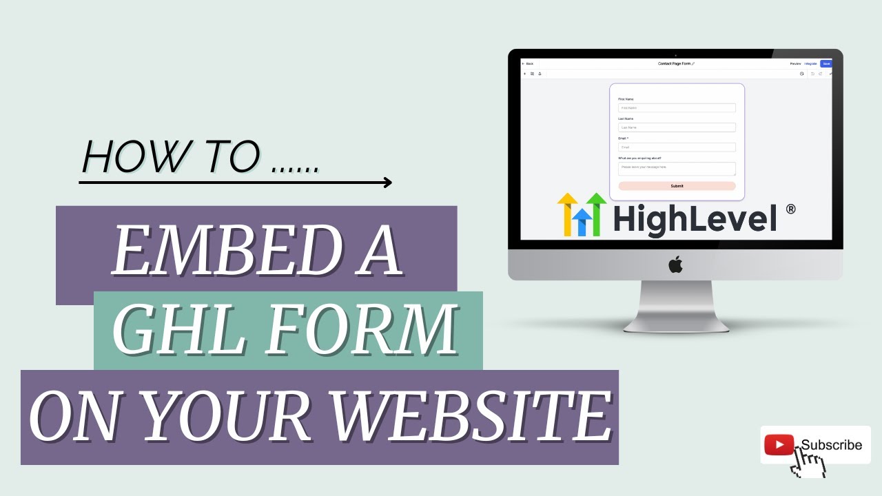 How to Embed a GHL Form on Your Website