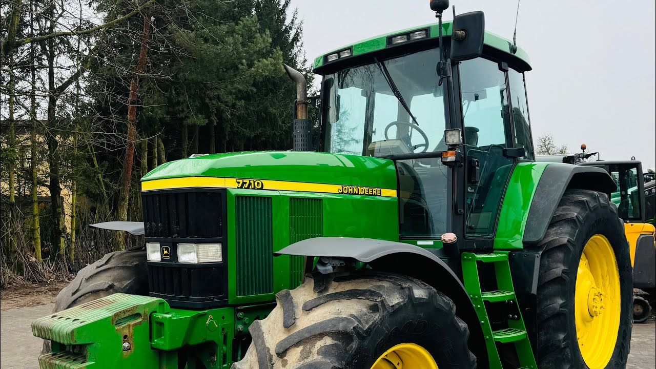 John Deere 7710 POWERSHIFT, 174 KM, 8134cm3, miękka oś, zaczepy, prezentacja/engine sound *PESTROL*