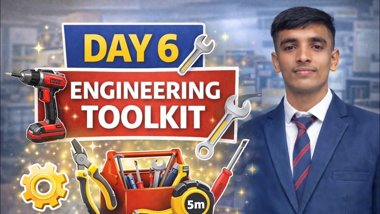 Engineering Toolkit Practical – Day 6 🔧 | Engineering Lab Practical