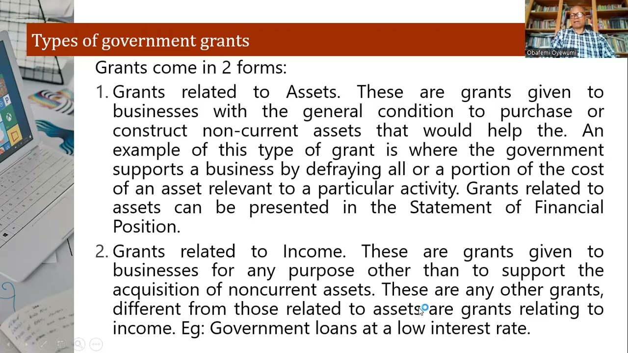 IAS 20   Government grants