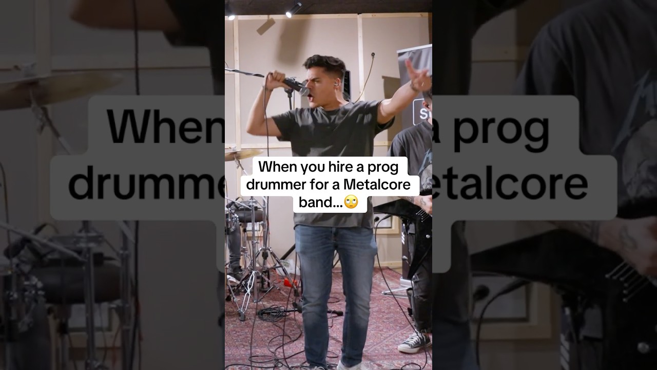 When you hire a prog drummer for a Metalcore band&hellip;🙄 #metalcore #shorts #drums