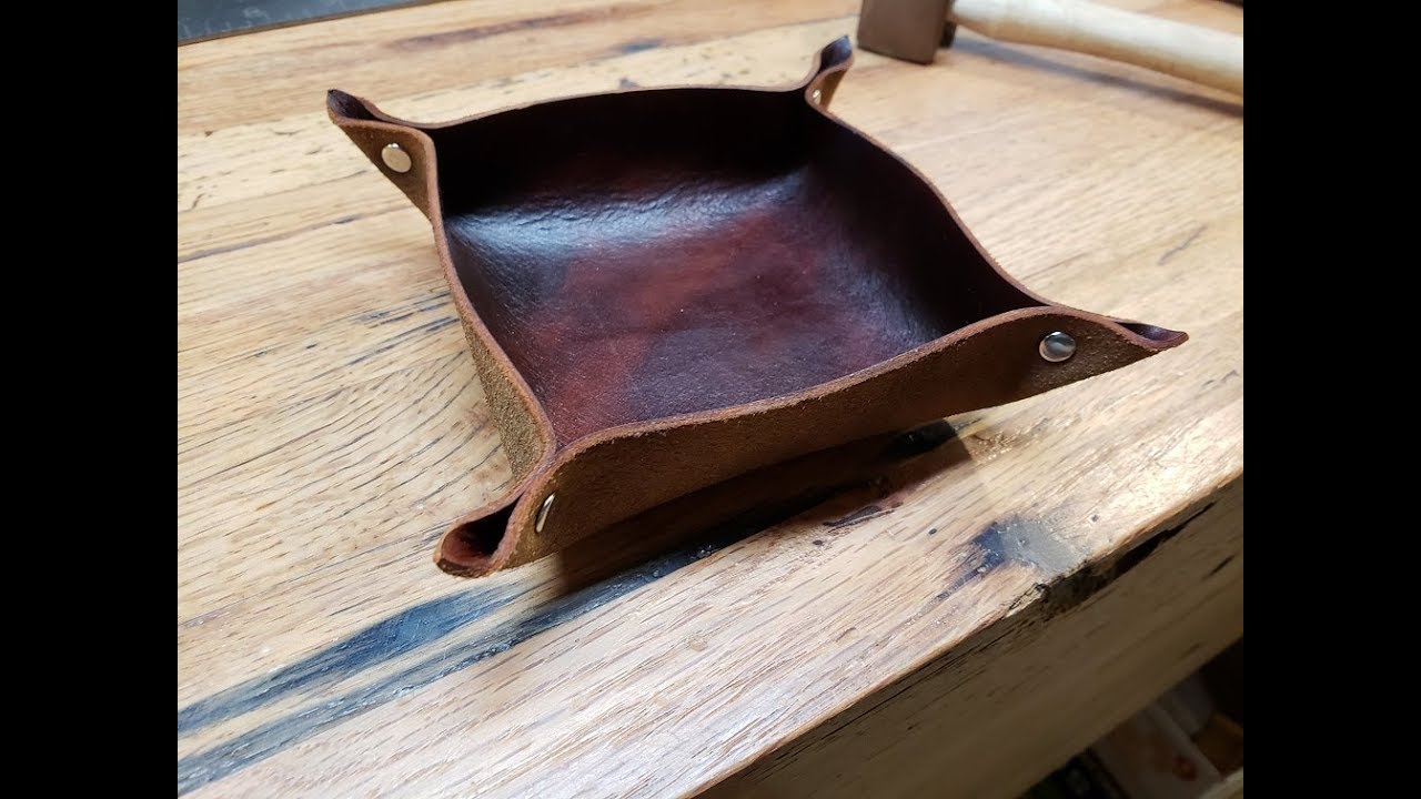 Leather Coin Tray - Beginner Leather Project