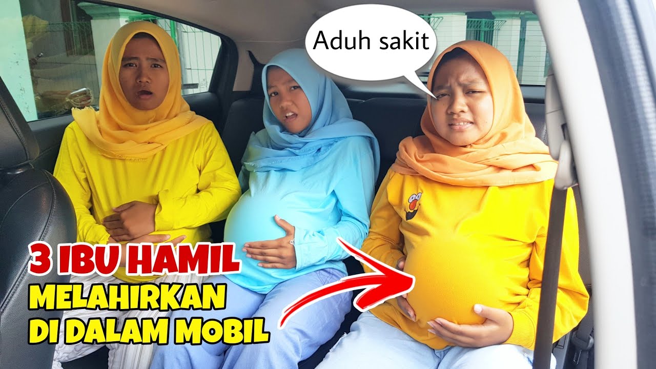 TANTANGAN 24 JAM JADI IBU HAMIL PART 6 | 3 IBU HAMIL MELAHIRKAN DI MOBIL | CHIKAKU FAMILY