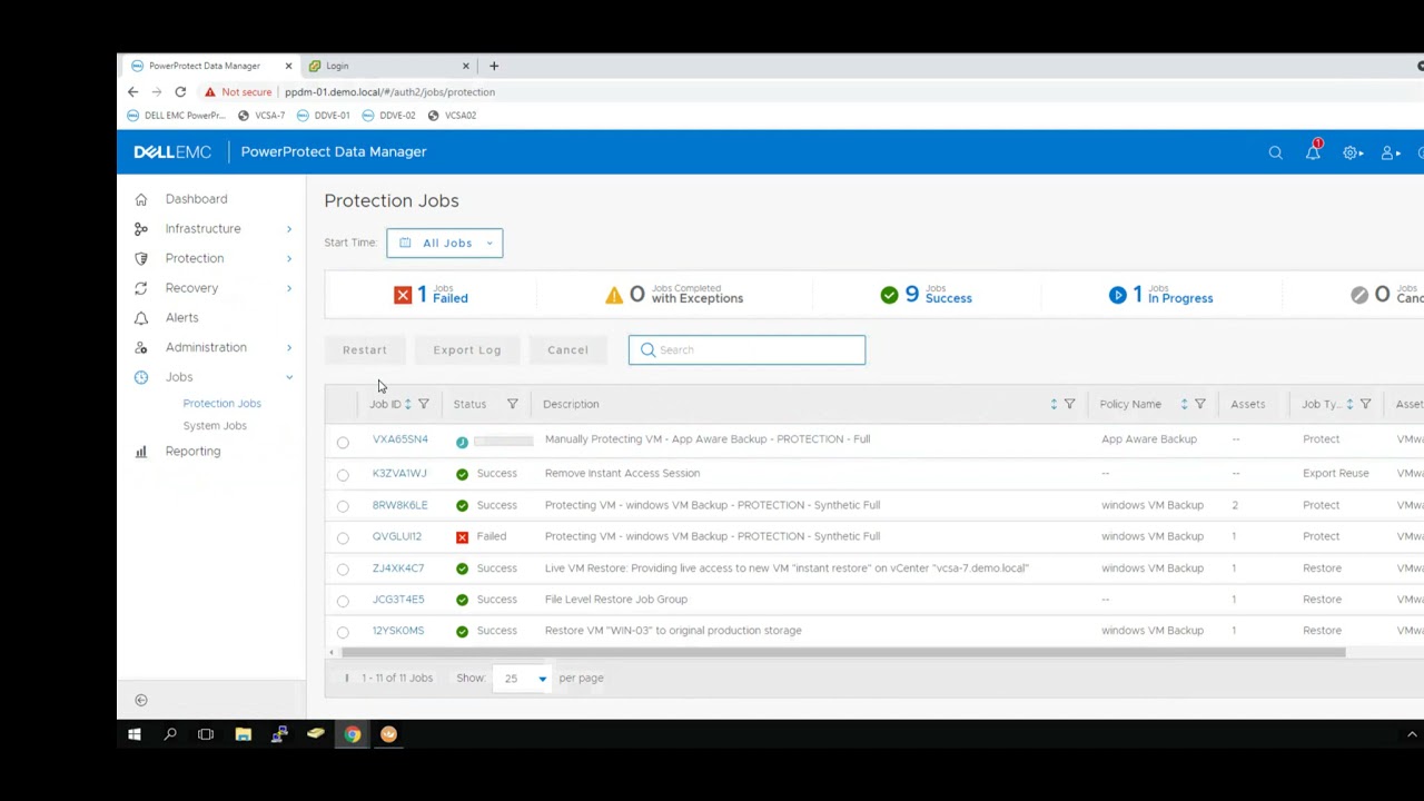PowerProtect Data Manager App Aware Backup