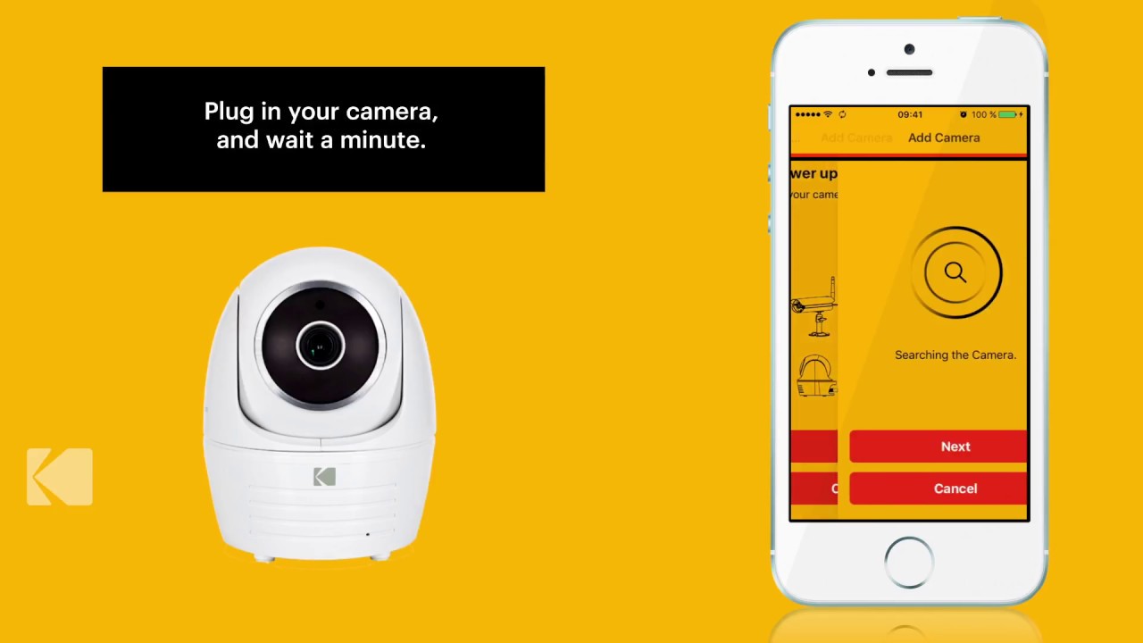 Install your Security Camera on the App KODAK Connect (English)