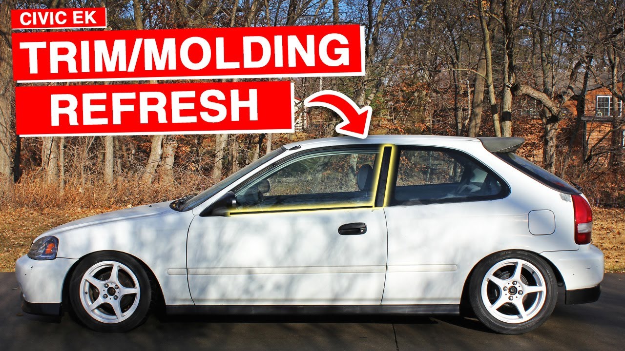 Replacing The Faded & Cracked Trim/Moldings | Project Civic EK