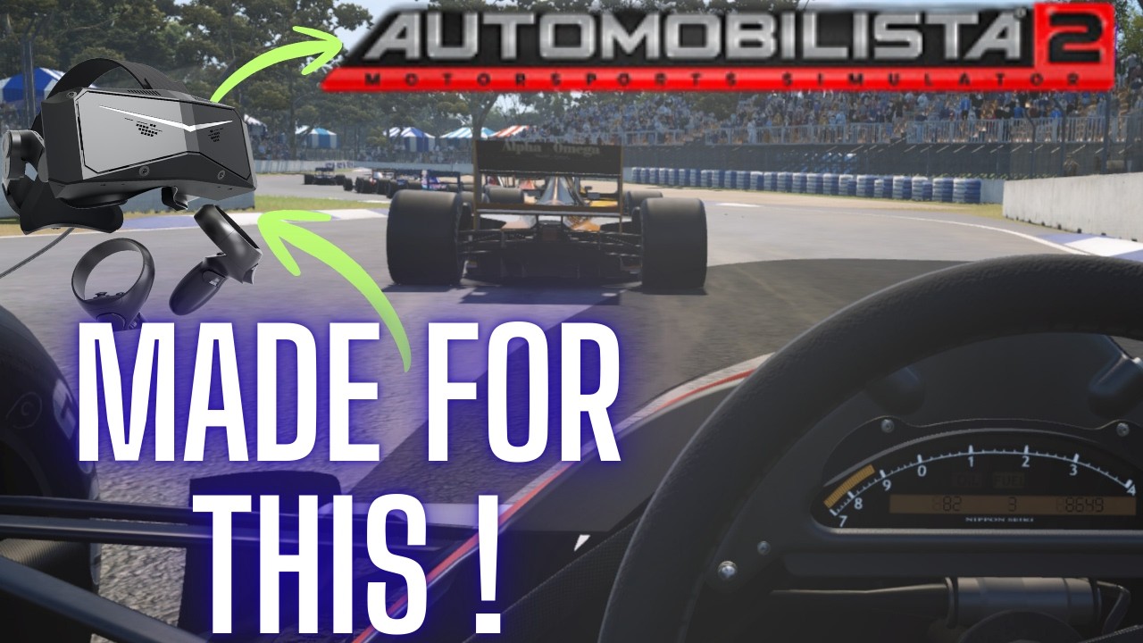VR заставит вас ЗАБЫТЬ о проблемах Automobilista 2!! Ретро-Формула-1 с кристальной подсветкой Pimax