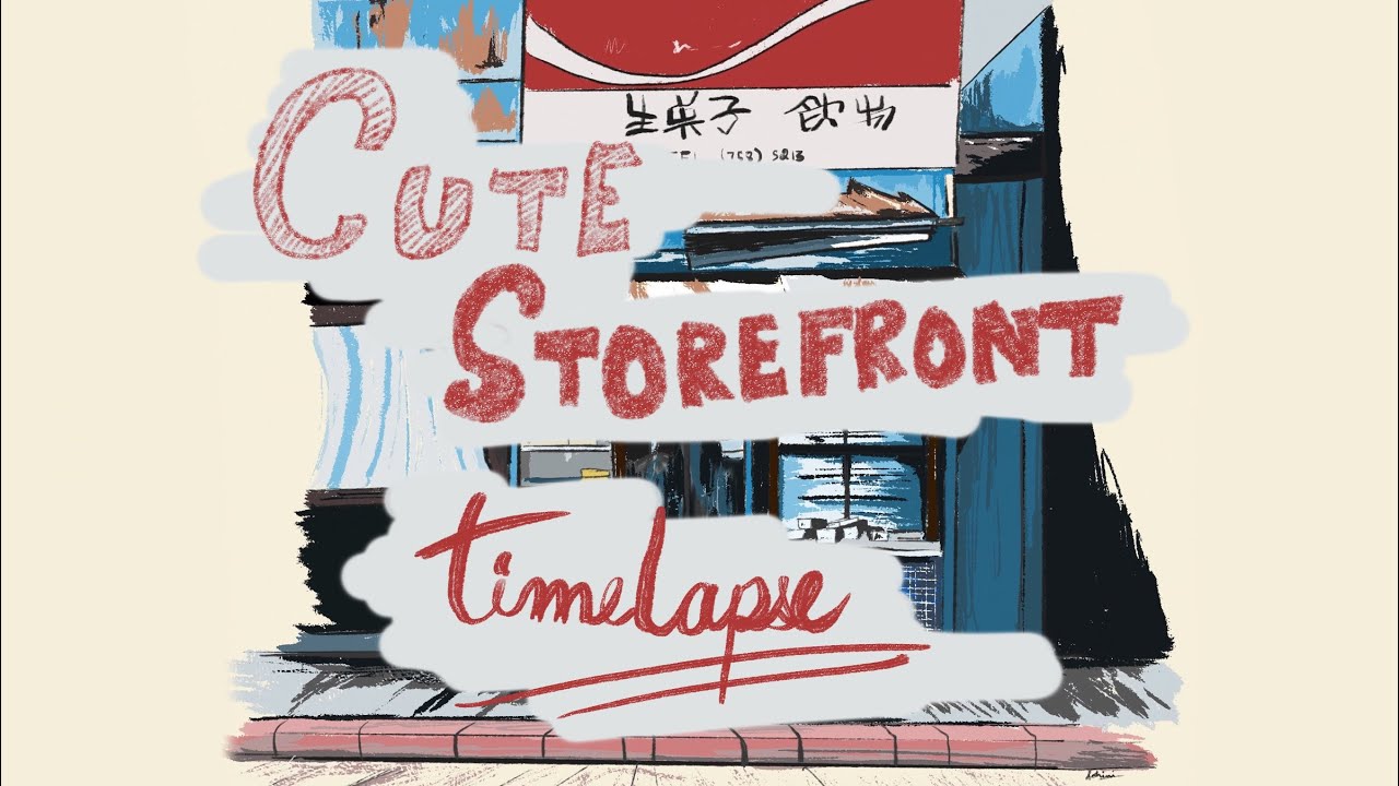 Cute storefront: A time-lapse (with ✨relaxing✨ music)