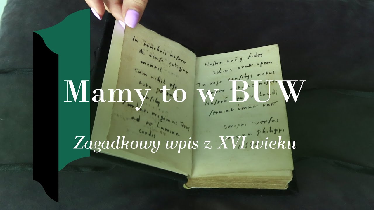 Zagadkowy wpis z XVI wieku