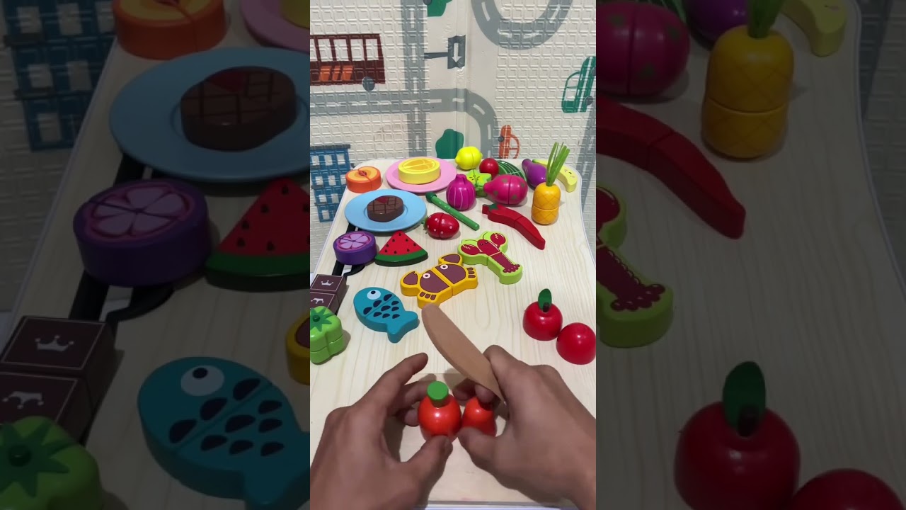 Mainan Potong Buah Viral !! #mainananak #hobianak #videoanak