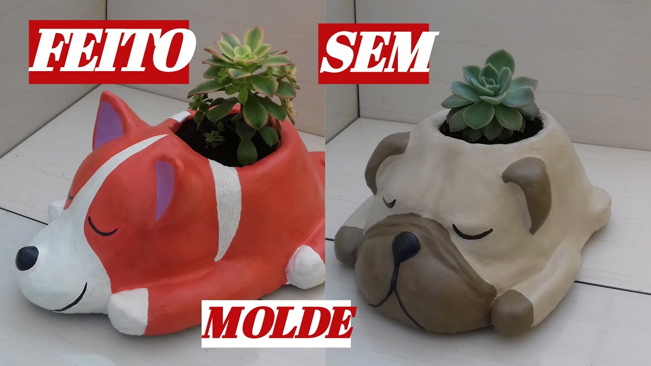 VASO DE CIMENTO FEITO SEM MOLDE E SEGREDO COMO FAZER A MASSACEMENT VASE MADE WITHOUT MOLD AND SECRET