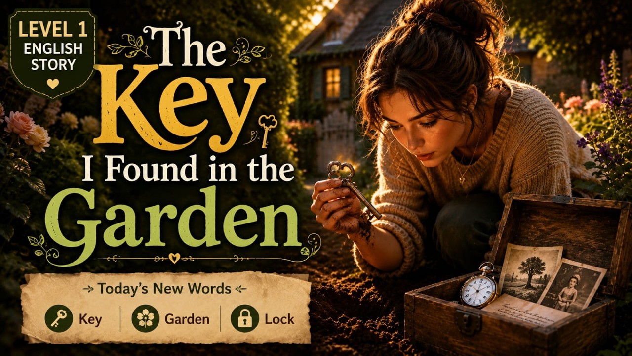 🔑 The Key I Found in the Garden&mdash;Easy English Mystery Stories