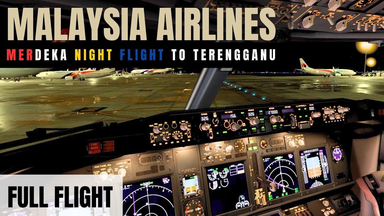 Malaysia Airlines Full Flight | Kuala Lumpur - Kuala Terengganu | X-Plane 12