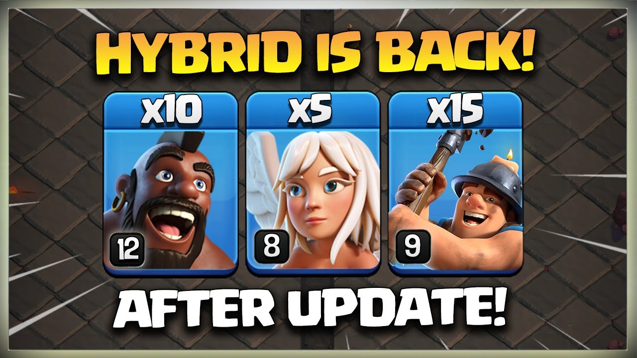 Hybrid is Back! TH15 Hybrid Attack🔥Th15 QC Hog Miner Attack Strategy | Best TH15 Attack Strategy Coc