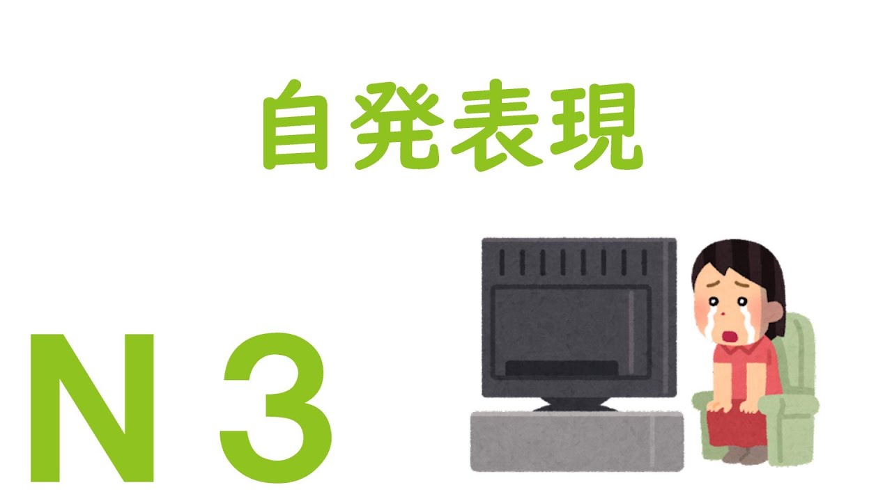 【Ｎ３文法】自発表現