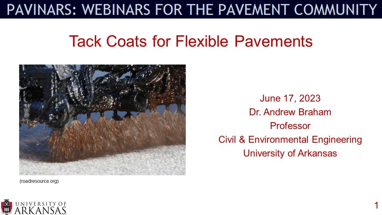 Pavinar: Tack Coats for Flexible Pavements