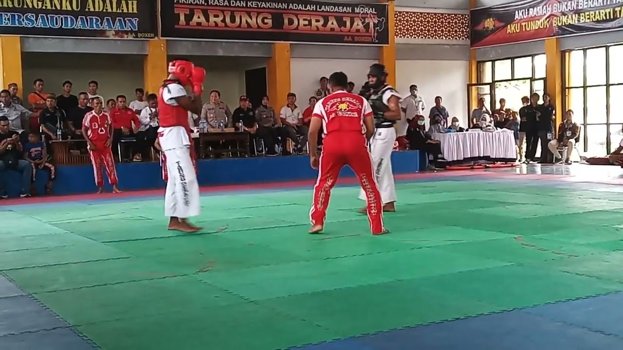 Final adu skil M Yamin Dompu vs M Ridho J Lombok tengah kelas 67,1 - 70 kg tarung derajat porprov XI