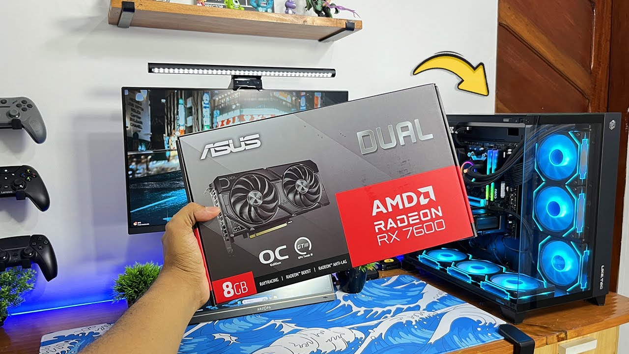 FIZ UM MEGA UPGRADE NO MEU PC GAMER RODOU TUDO - RX 7600