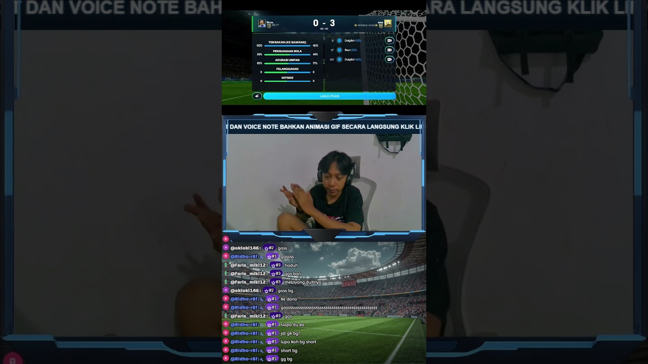 LAGI LAGI DI PERMALUKAN VIEWERS SAAT LIVE 