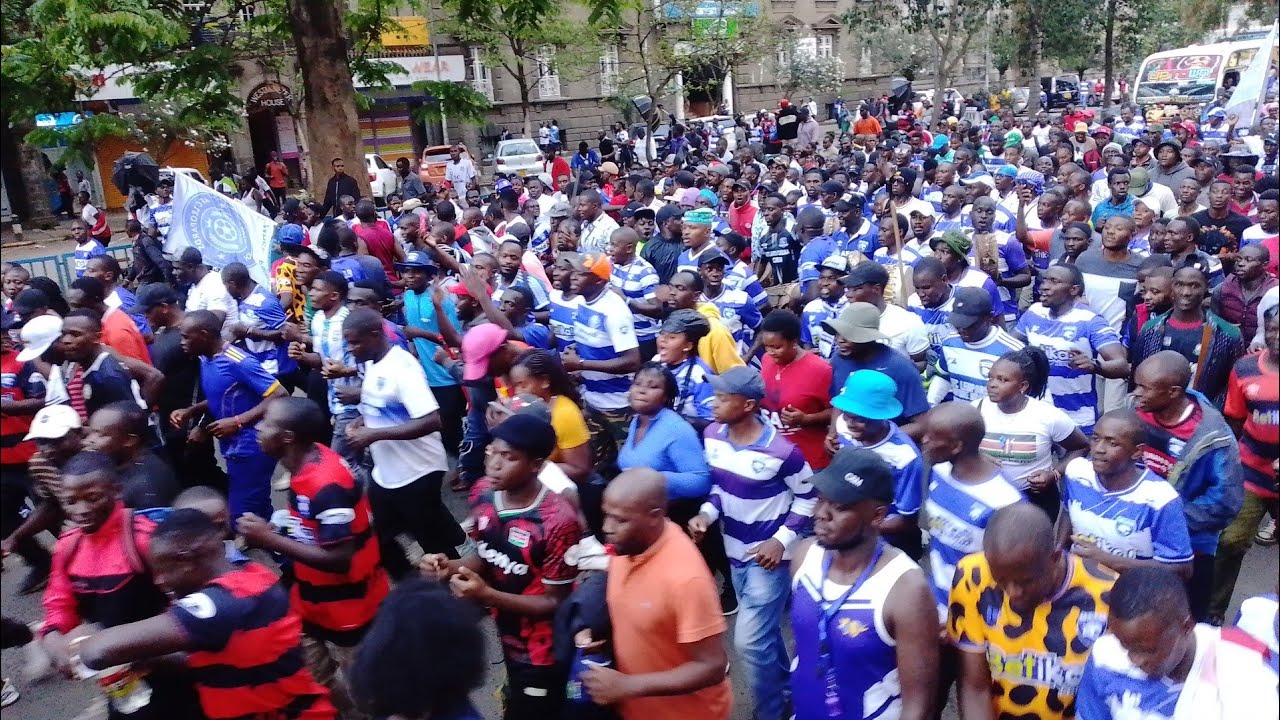 AFC Leopards fans celebration along mombasa road after the win against mathare united  #subcribe #fy
