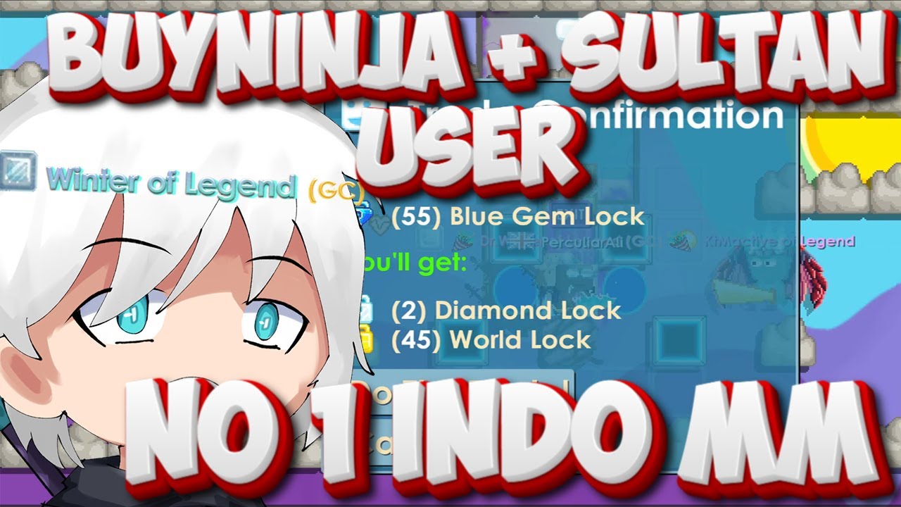 INDO TOP MM BUYNINJA MARKET+ SULTAN USERNAME (OMG MAN) | Growtopia Indonesia