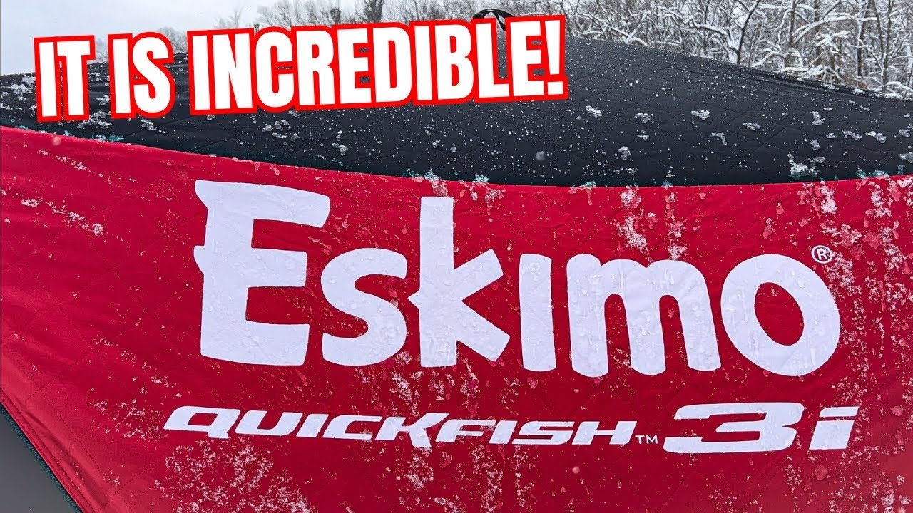 FIRST IMMPRESSIONS of the Eskimo QuickFish 3i! Amazing Shelter!